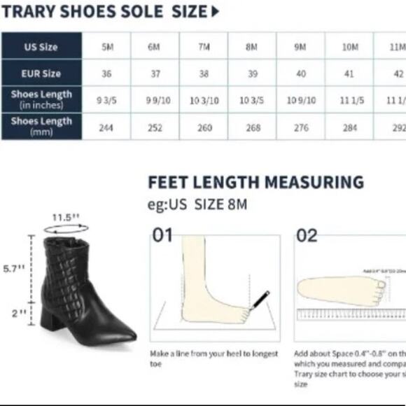 Trary quilted ankle boot NEW - Picture 13 of 13